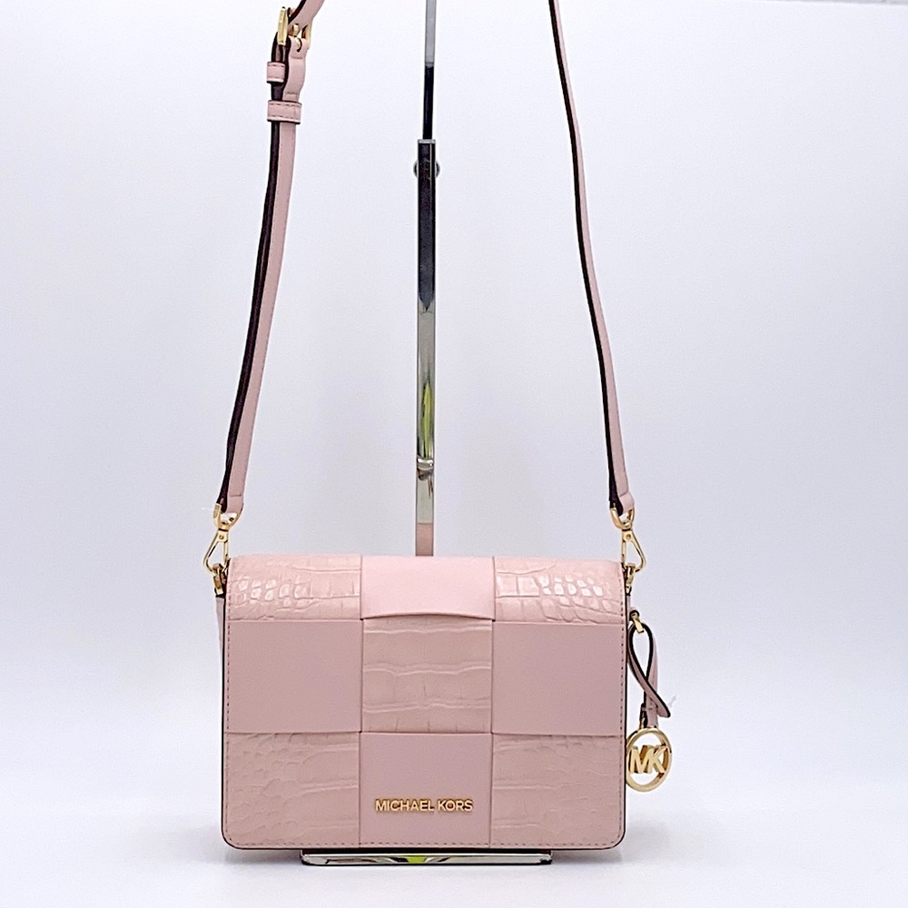 MICHAEL KORS MERCER SM CLUTCH XBODY POWDER BLUSH - Picture 3 of 16